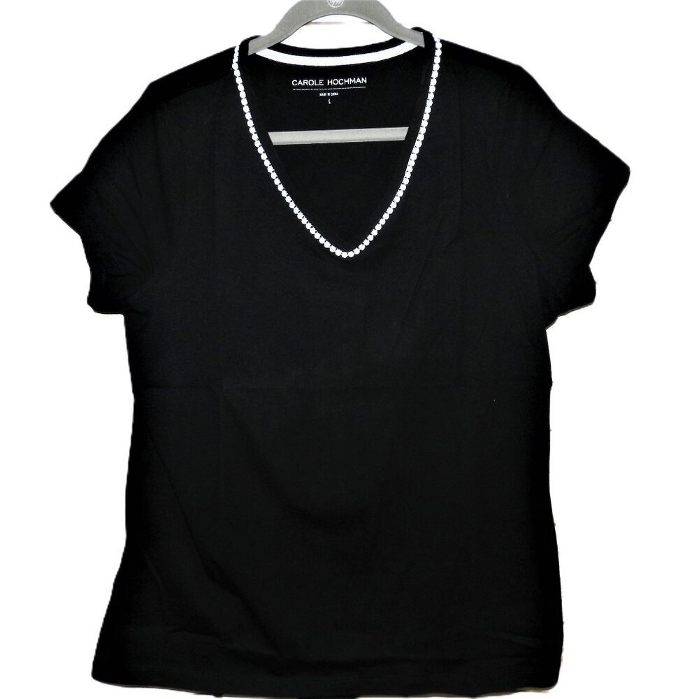 Carole Hochman V-Neck Top NWOT